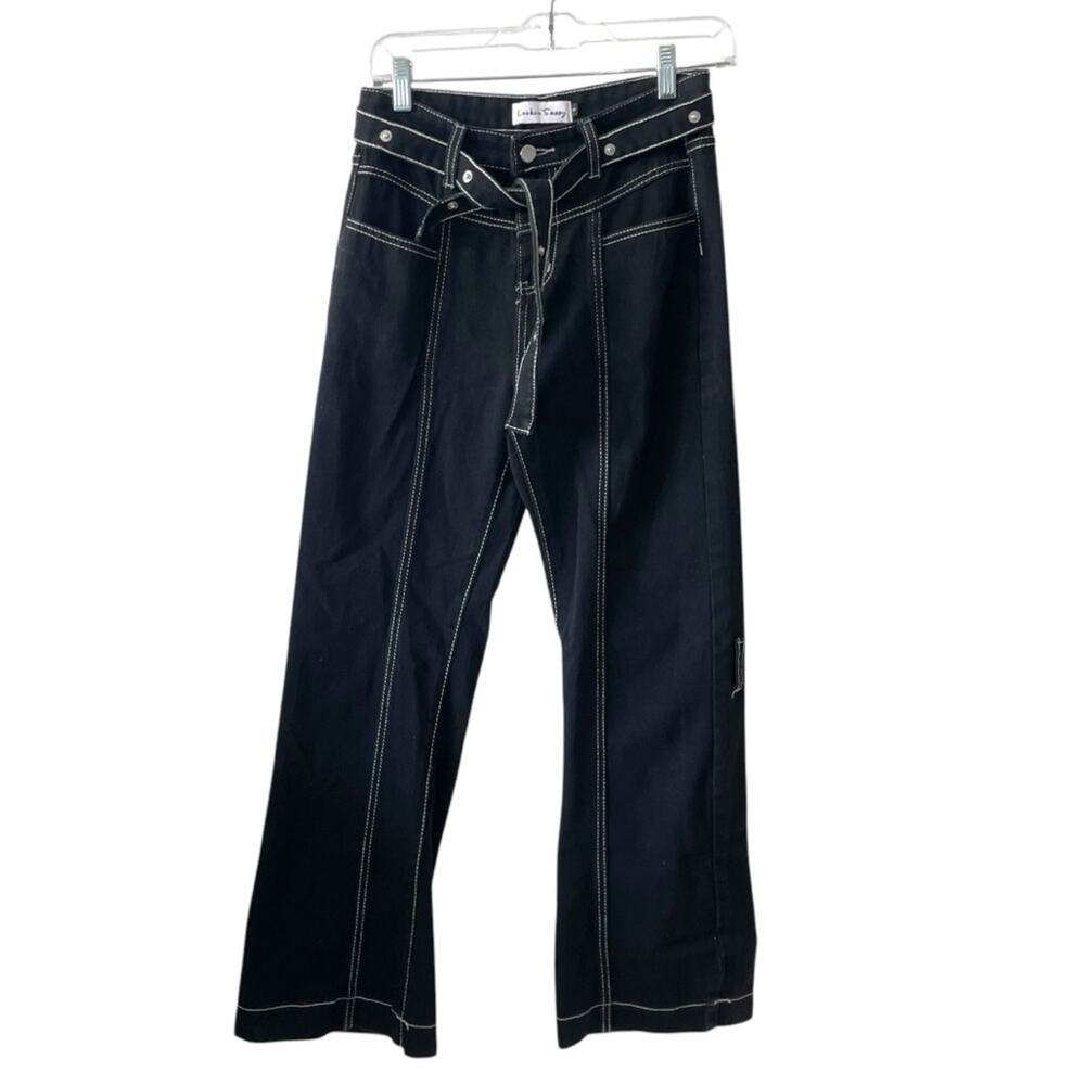 Lookin’ Sassy Black Wide Leg Jeans | Small